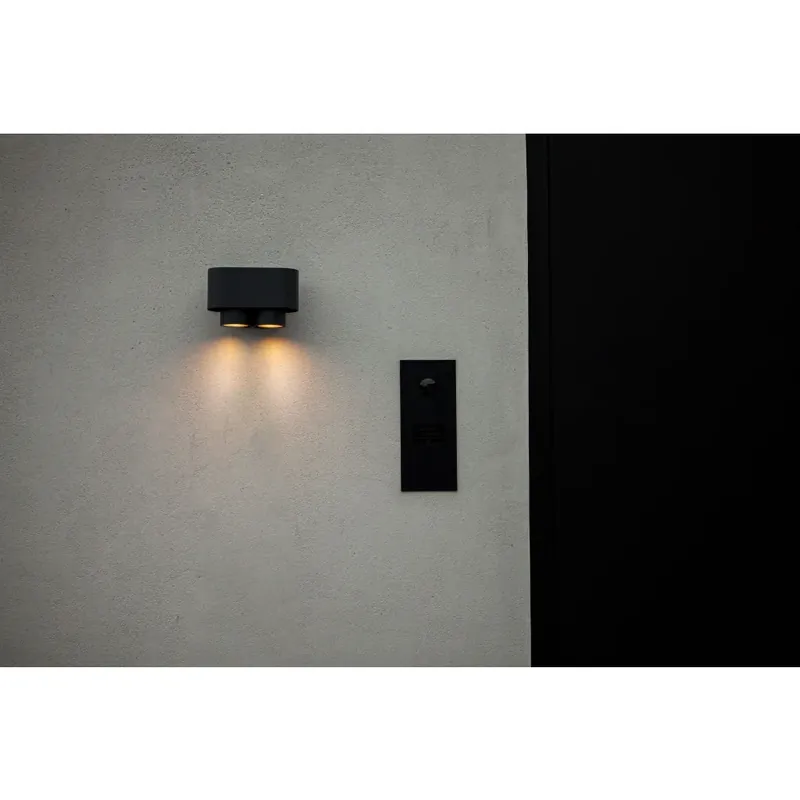 Limited Edition Lutec Cypres Buiten muurverlichting Antraciet, 2-lichts