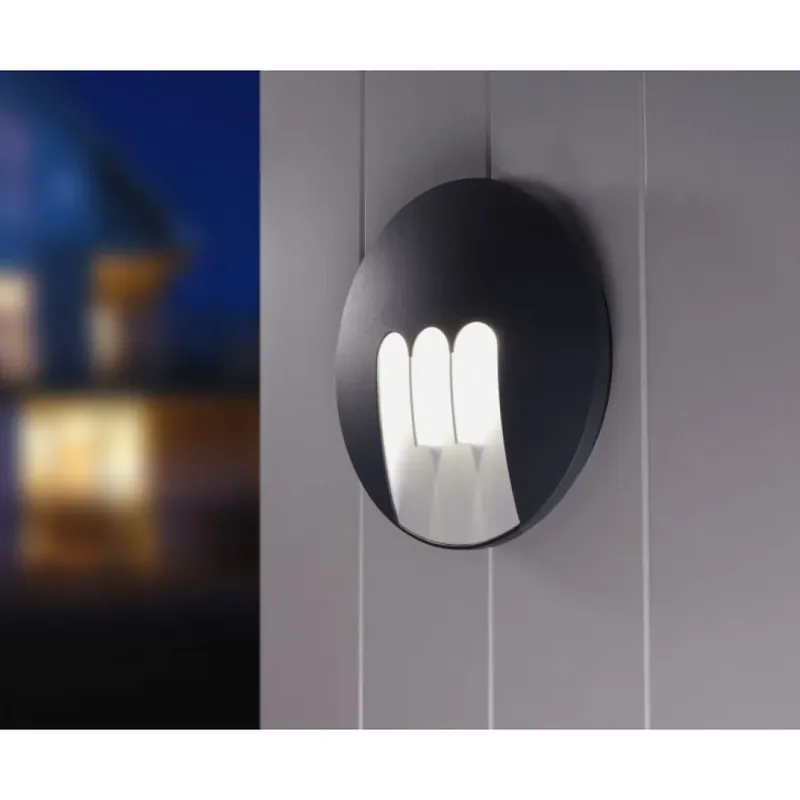 Exclusieve Aanbieding LUTEC MASK Buiten muurverlichting LED Antraciet, 3-lichts