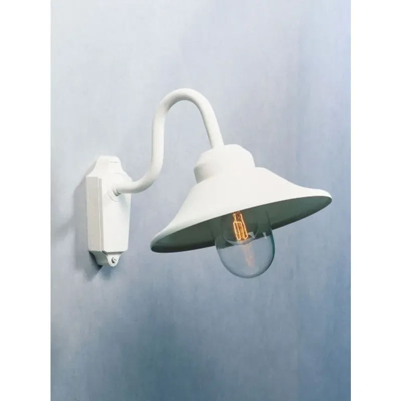 Seizoensaanbieding Konstsmide Vega Muurlamp Wit, 1-licht