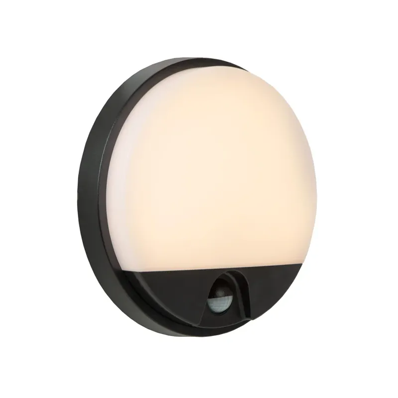 Populair Lucide IR Wandlamp voor buiten LED Zwart, 1-licht, Bewegingsmelder