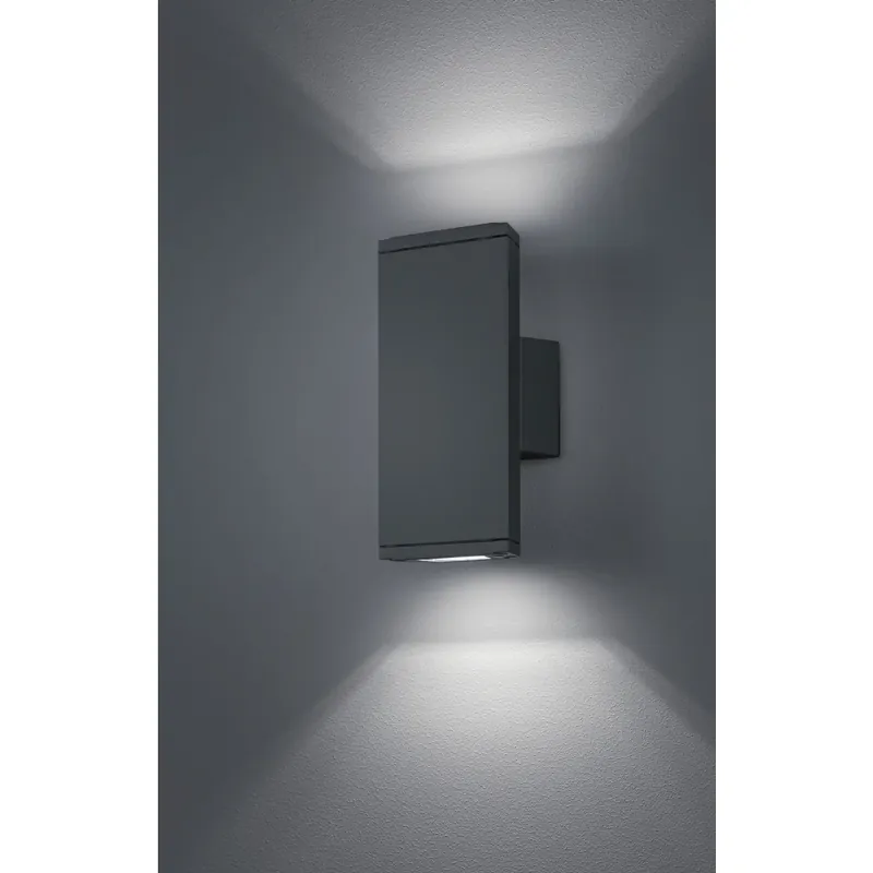 Trio COLORADO Buiten muurverlichting LED Antraciet, 2-lichts Bestel Nu