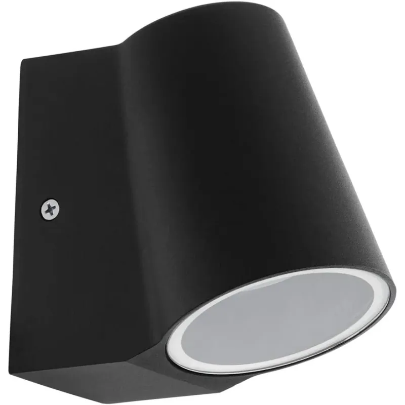 Ambachtelijk Eglo SILVILLE Buiten muurverlichting LED Zwart, 1-licht