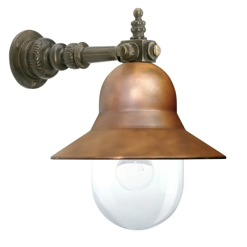 KS Verlichting Bretagne Muurlamp Brons, Koperkleurig, 1-licht Laatste Versie