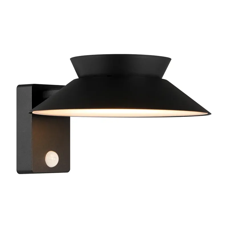 Nordlux JUSTINA Buiten muurverlichting LED Zwart, 1-licht, Bewegingsmelder Modern