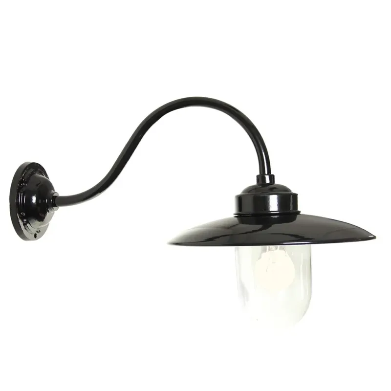 KS Verlichting Solingen Muurlamp Zwart, 1-licht Finale Uitverkoop
