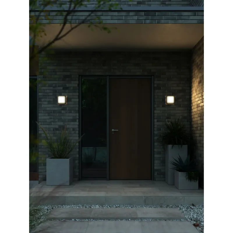 Exclusieve Aanbieding Nordlux OLIVER Buiten muurverlichting LED Zwart, 1-licht