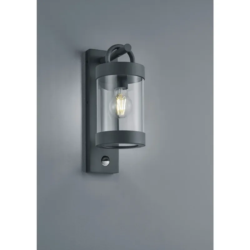 Trio Sambesi Buiten muurverlichting Antraciet, 1-licht, Bewegingsmelder Populair