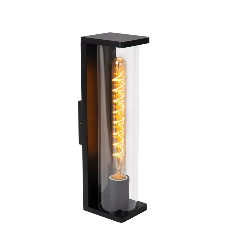 Lucide SLIGO Buiten muurverlichting Zwart, 1-licht Trendy