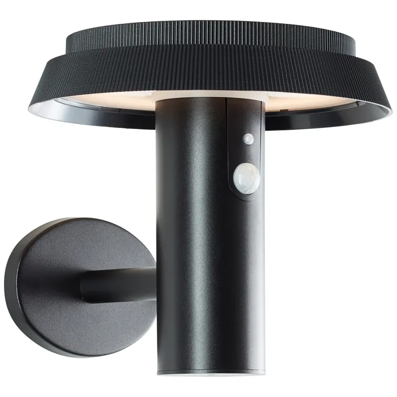 Brilliant Alvero Buiten muurverlichting LED Zwart, 1-licht, Bewegingsmelder Handgemaakt
