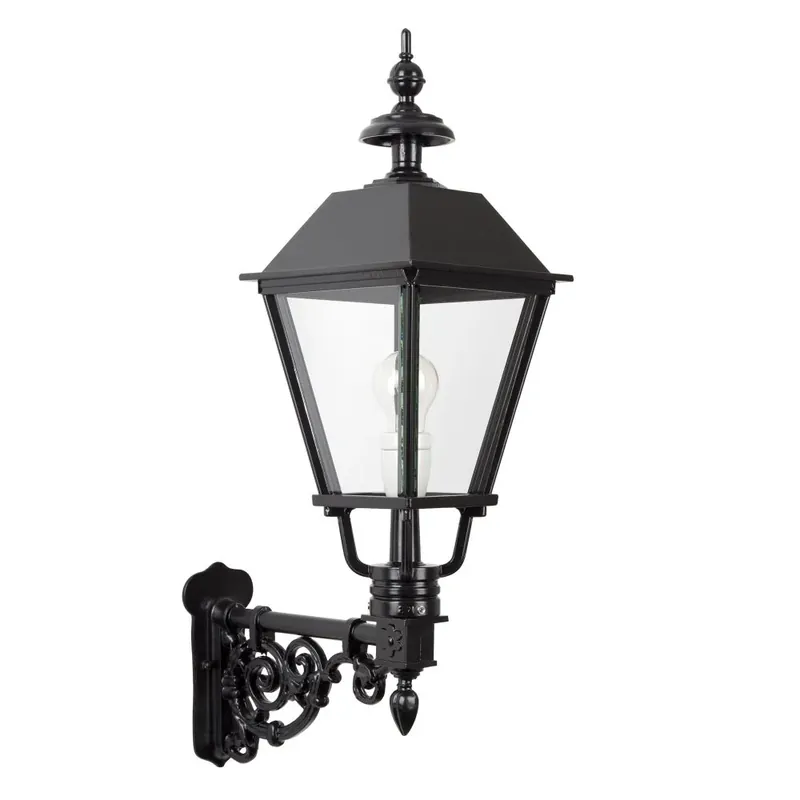 Betrouwbaar KS Verlichting Zandvoort Muurlamp Zwart, 1-licht