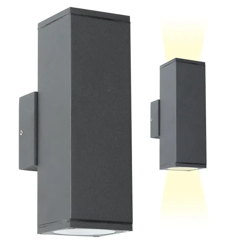 Merkproduct KS Verlichting Kelvin Buiten muurverlichting Antraciet, 2-lichts
