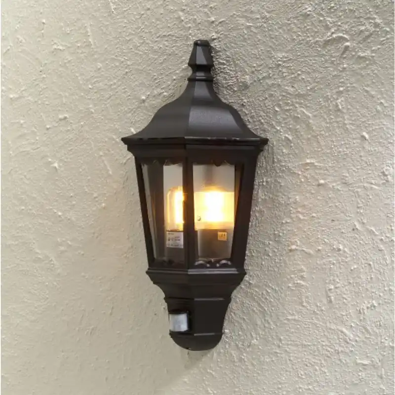 Betrouwbaar Konstsmide FIRENZE Buiten muurverlichting Zwart, 1-licht, Bewegingsmelder