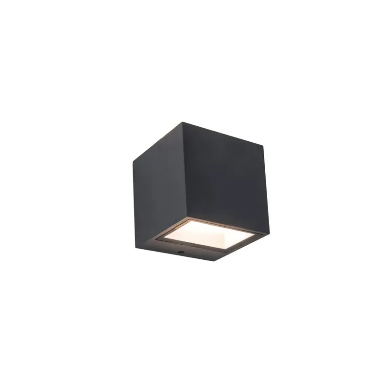 Lutec GEMINI Buiten muurverlichting LED Antraciet, 2-lichts Weekendaanbieding