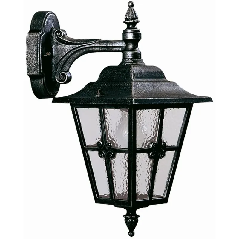 Albert 805 Muurlamp Zwart, Zilver, 1-licht Lage Kosten
