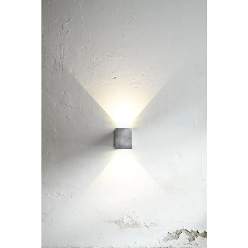 Origineel Nordlux CANTO KUBI Buiten muurverlichting LED Gegalvaniseerd, 2-lichts