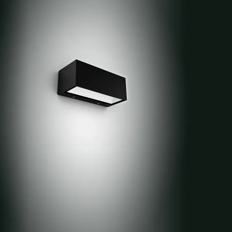 Plaats Bestelling Lutec Gemini Buiten muurverlichting LED Antraciet, 1-licht