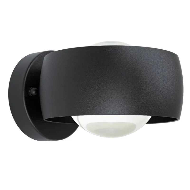 Eglo TREVIOLO 1 Muurlamp LED Zwart, 2-lichts Rechtstreeks Van De Fabrikant