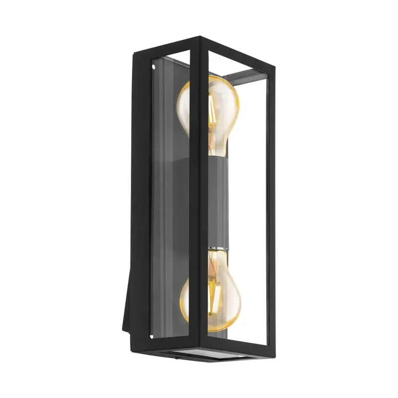 EGLO ALAMONTE Wandlamp Zwart, 2-lichts Rechtstreeks Van De Fabrikant