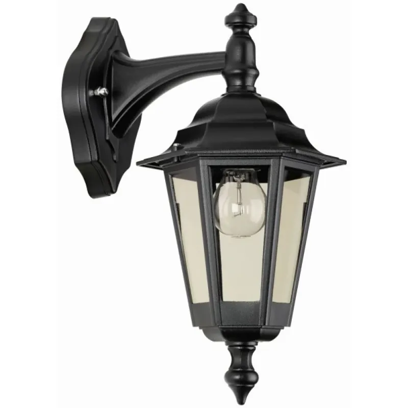 LCD Lennestadt Buiten muurverlichting Zwart, 1-licht Hete Deal