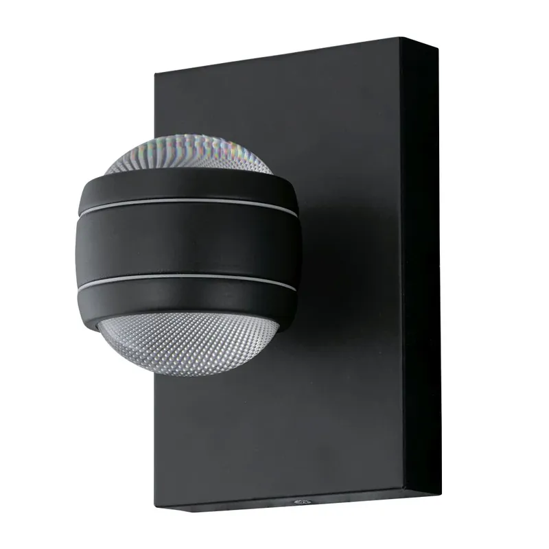 Rechtstreeks Van De Fabrikant Eglo SESIMBA Muurlamp LED Zwart, 2-lichts