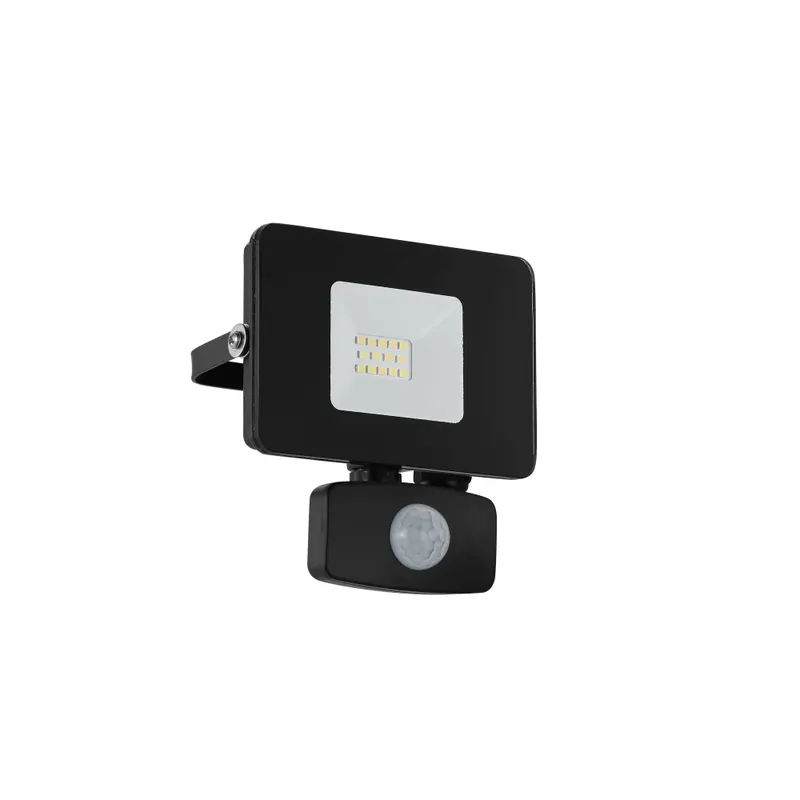 Eglo FAEDO Buiten muurverlichting LED Zwart, 1-licht, Bewegingsmelder Express Levering