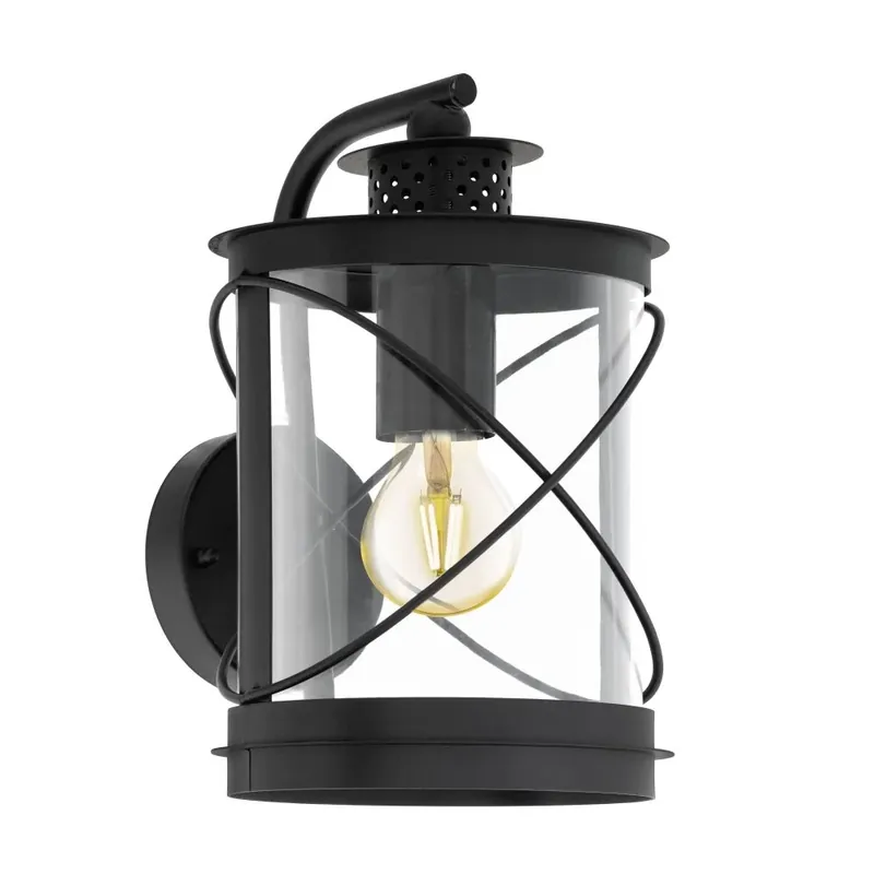 Tijdelijk Beschikbaar Eglo HILBURN Muurlamp Zwart, 1-licht