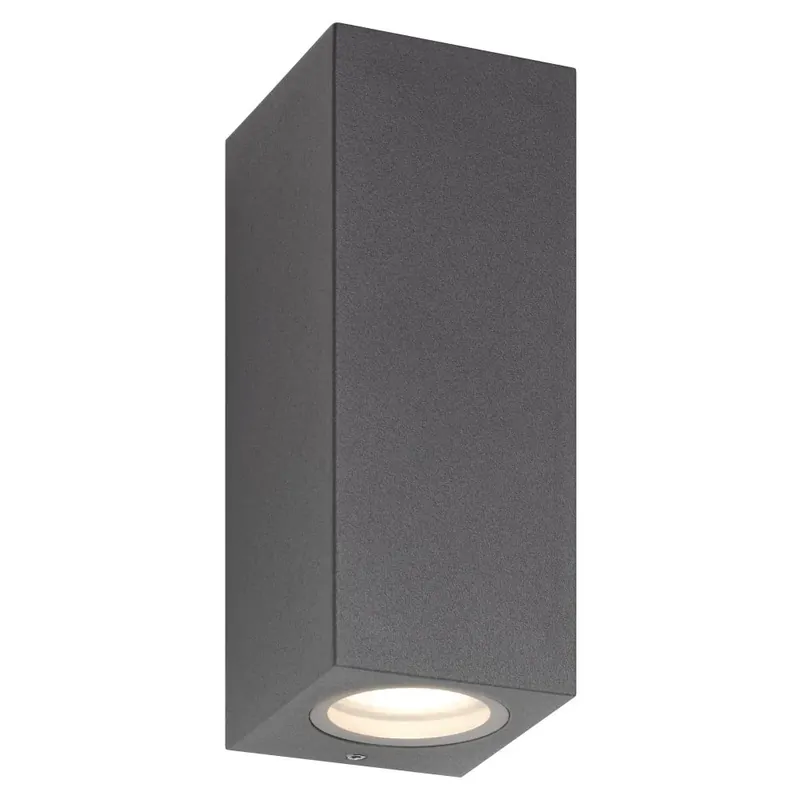 LCD Suhl Buiten muurverlichting Grijs, 2-lichts Nieuwe Collectie