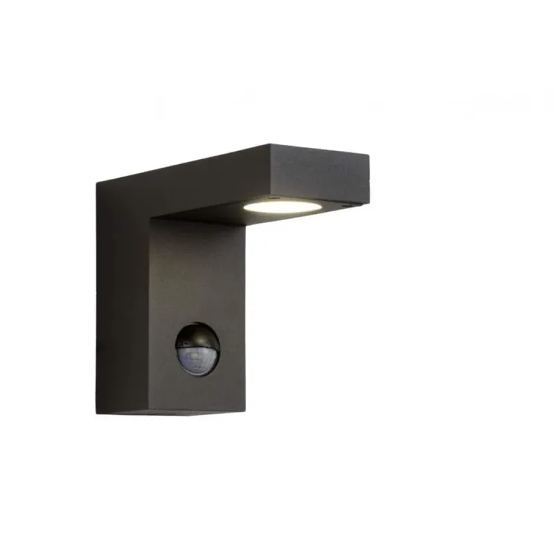Lucide TEXAS-IR Buiten muurverlichting LED Zwart, 1-licht Laatste Kans