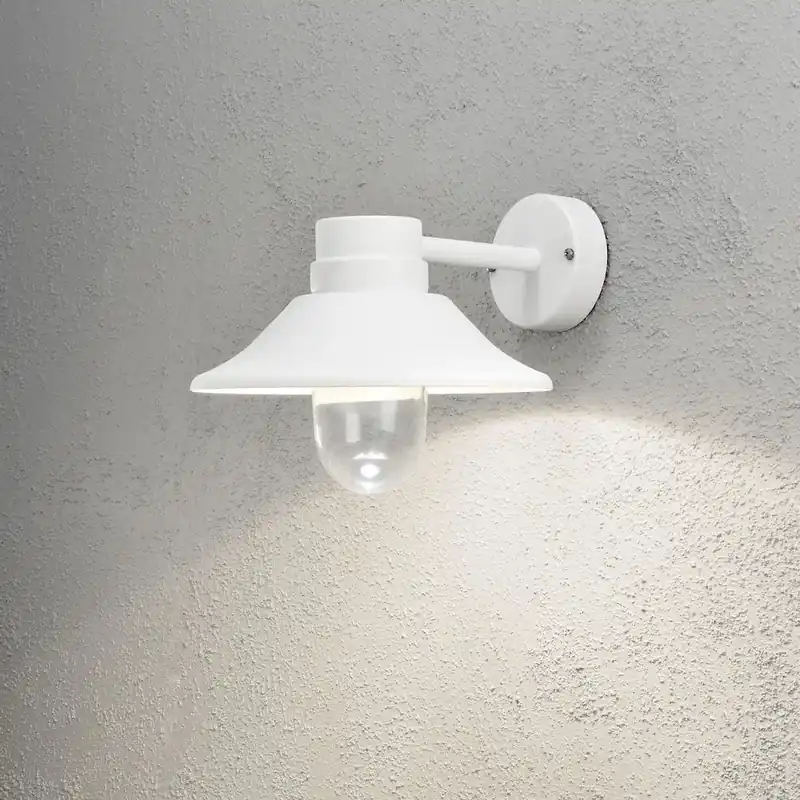 Konstsmide Vega Buiten muurverlichting LED Wit, 1-licht Gereduceerde Prijs