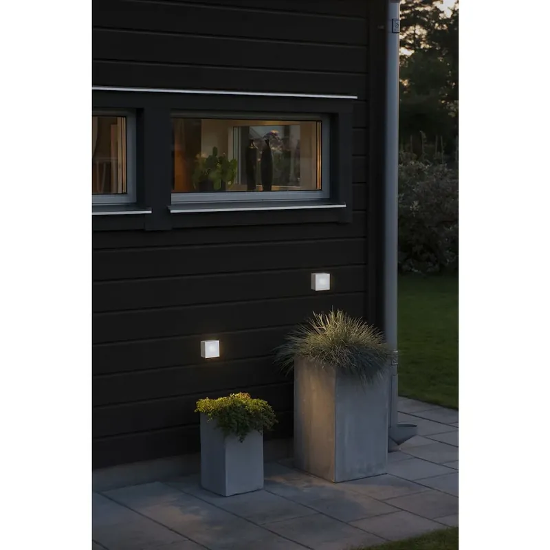 Tijdelijk Beschikbaar Konstsmide Chieri Buiten muurverlichting LED Wit, 8-lichts
