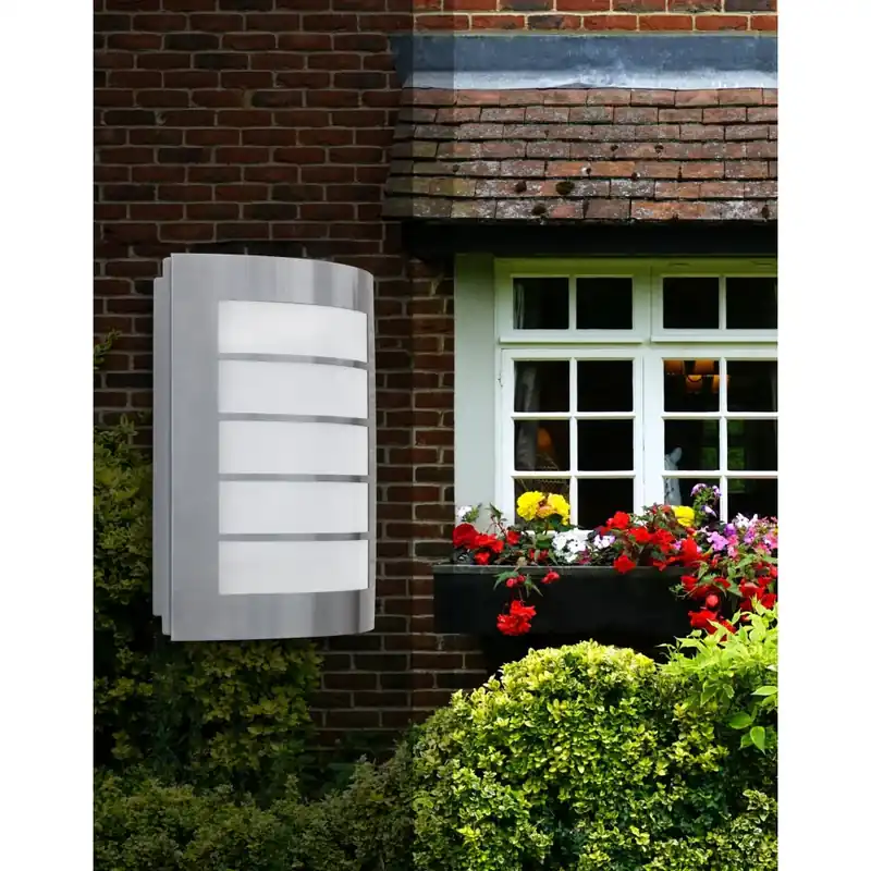 Lutec SLIM Muurlamp LED roestvrij staal, 1-licht Plaats Bestelling