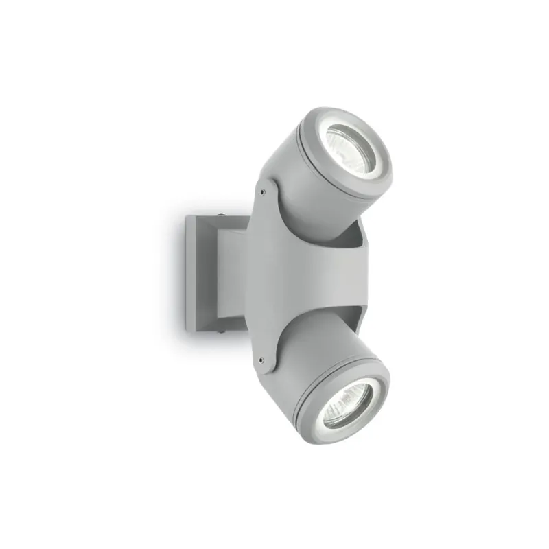 Ideallux XENO Buiten muurverlichting Grijs, 2-lichts Authentiek