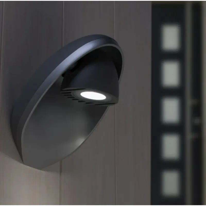 Superprijs Lutec EGGO Buiten muurverlichting LED Antraciet, 3-lichts