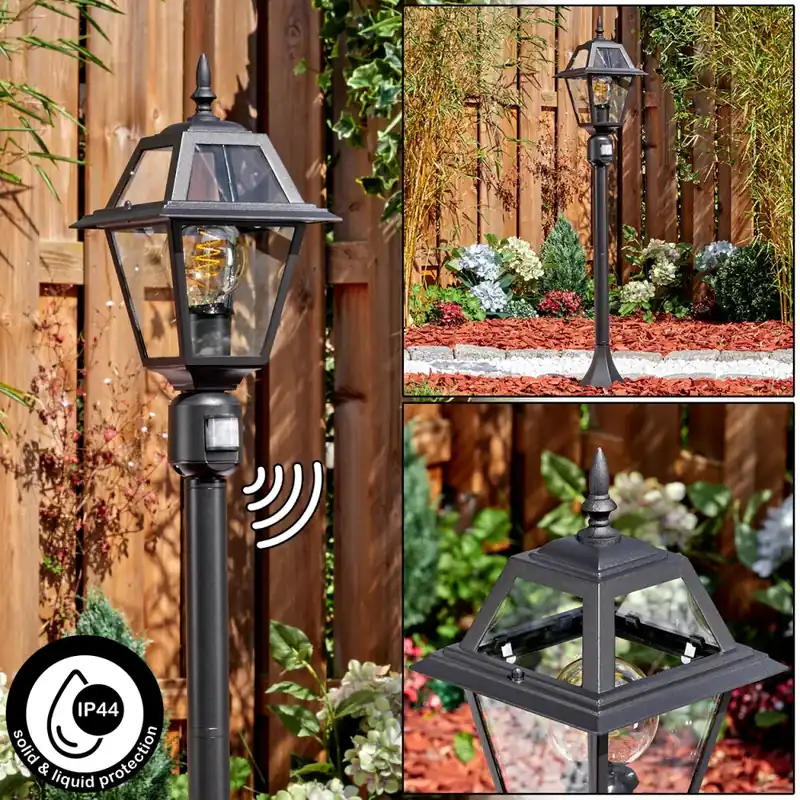 Fornelos Buitenlicht, Pad licht Zwart, 1-licht, Bewegingsmelder Express Levering