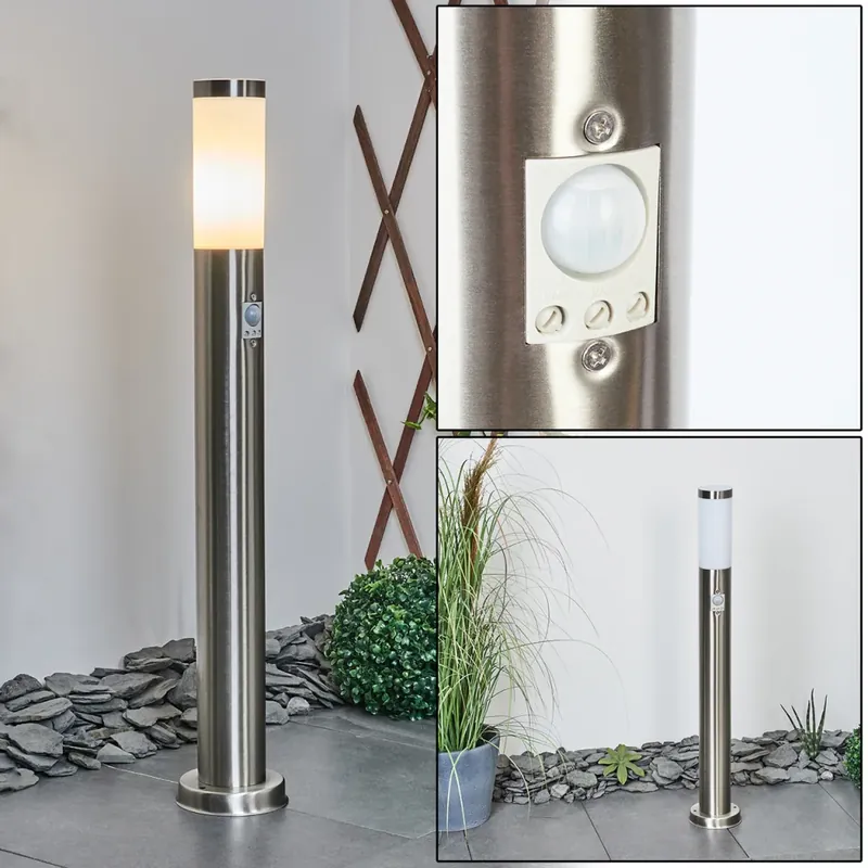 Sessa Padverlichting Nikkel mat, 1-licht, Bewegingsmelder Origineel