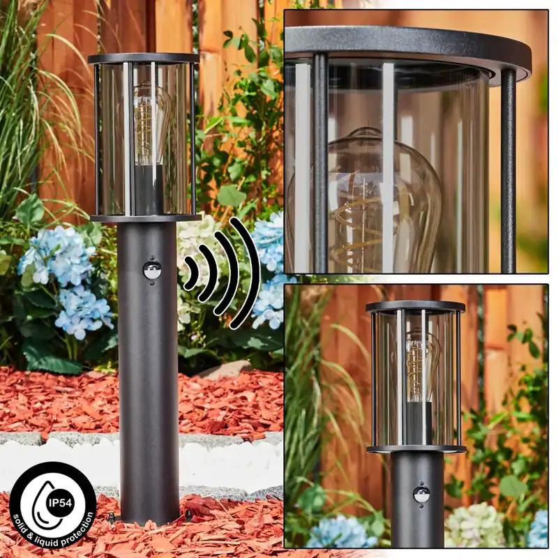 Weekendaanbieding Sumalao Padverlichting Zwart, 1-licht, Bewegingsmelder