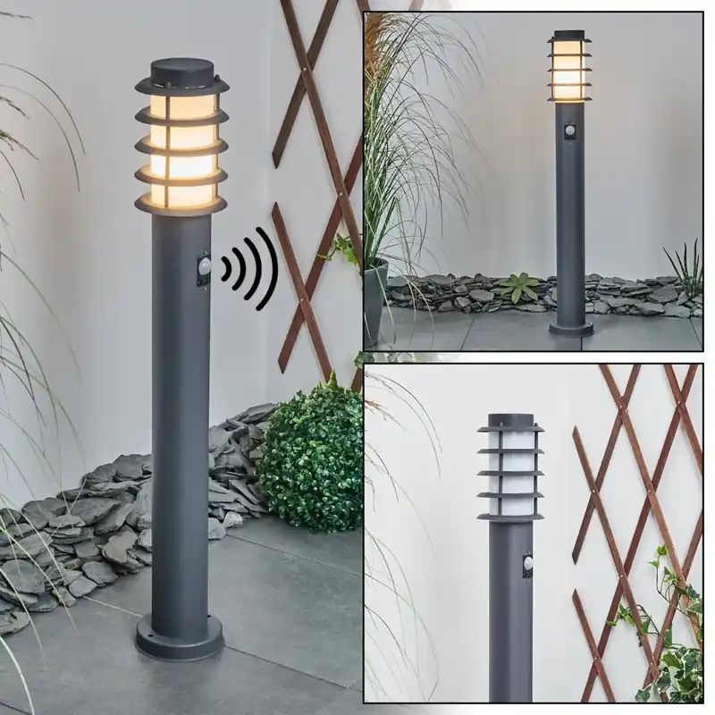 Nieuw Tunes Padverlichting Nikkel mat, 1-licht, Bewegingsmelder
