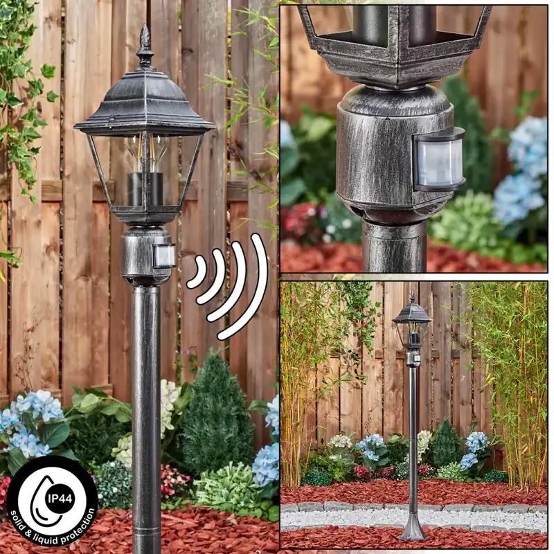 Koop Vandaag Naofe Pad licht Zwart, Zilver, 1-licht, Bewegingsmelder