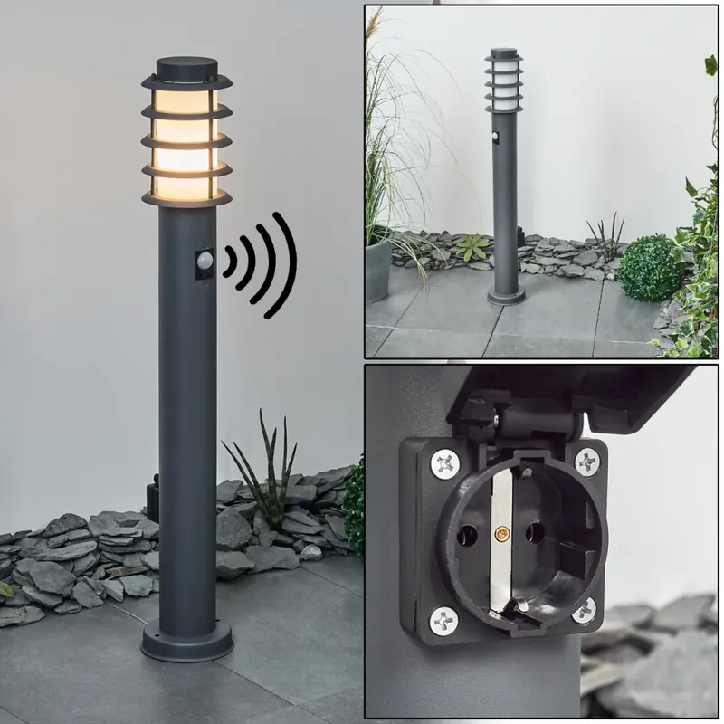 Tunes Padverlichting Antraciet, 1-licht, Bewegingsmelder Trendy