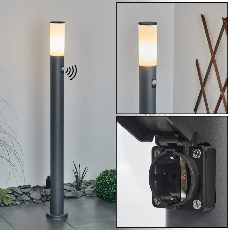 Caserta Padverlichting Antraciet, 1-licht, Bewegingsmelder Flitsaanbieding