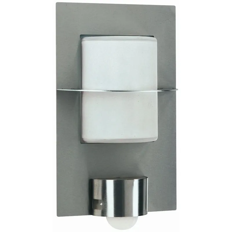 Korting Albert 6140 Buiten muurverlichting roestvrij staal, 1-licht, Bewegingsmelder