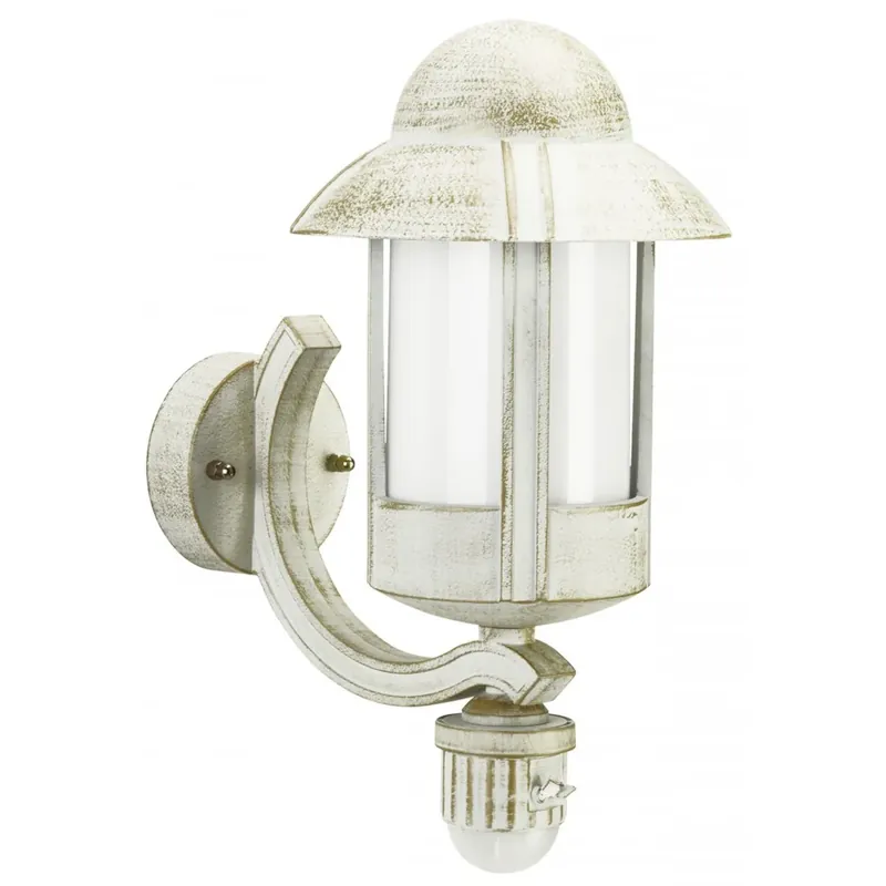 Exclusief Albert 1842 Buiten muurverlichting Goud, Wit, 1-licht, Bewegingsmelder
