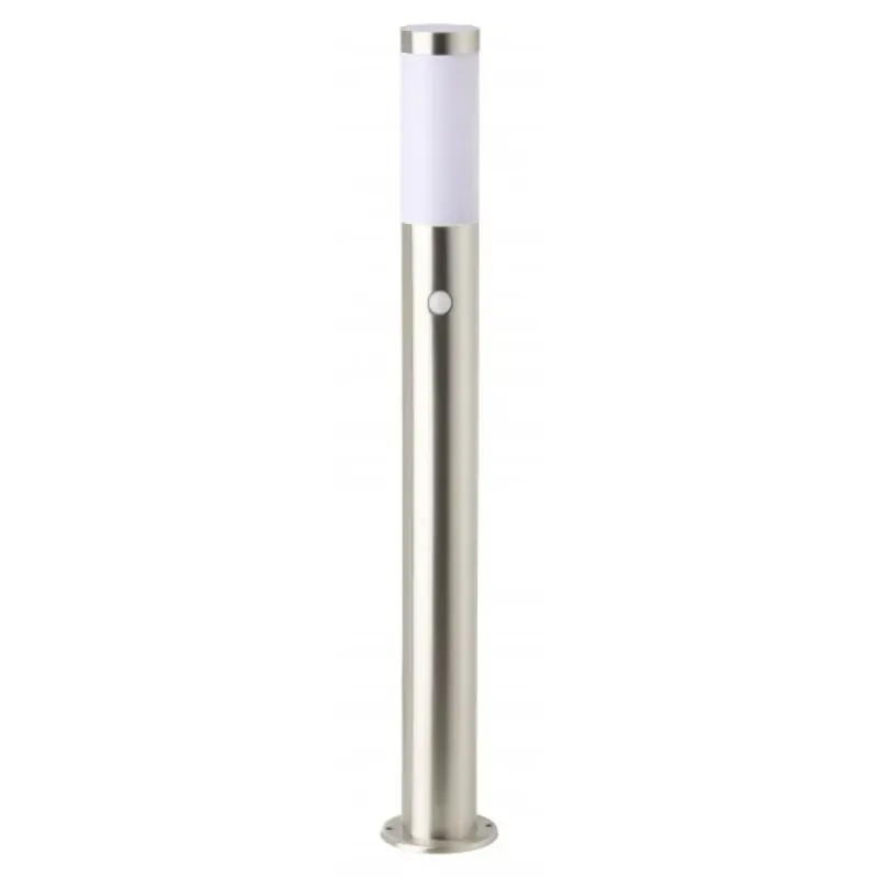 Gratis Retour Brilliant Chorus Buiten vloer lamp roestvrij staal, 1-licht, Bewegingsmelder