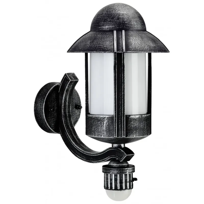 Albert 1842 Buiten muurverlichting Zwart, Zilver, 1-licht, Bewegingsmelder Merkproduct