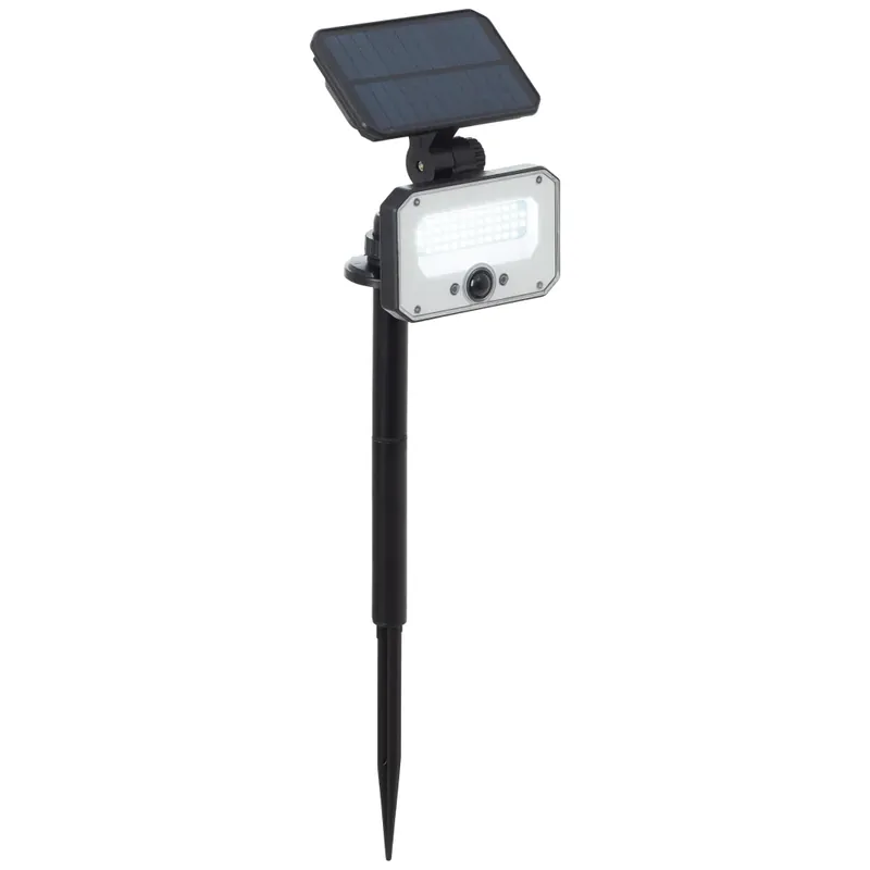 Populair Brilliant Joplin Buiten staande lamp LED Zwart, 1-licht, Bewegingsmelder