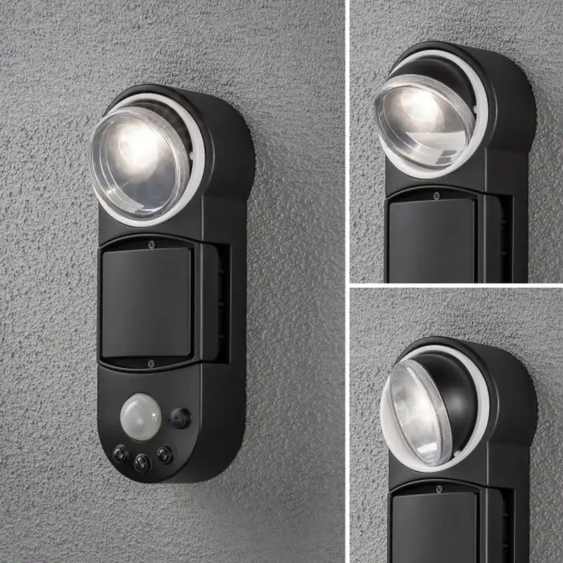 Hete Deal Konstsmide Prato Batterie Muurlamp LED Wit, 1-licht, Bewegingsmelder
