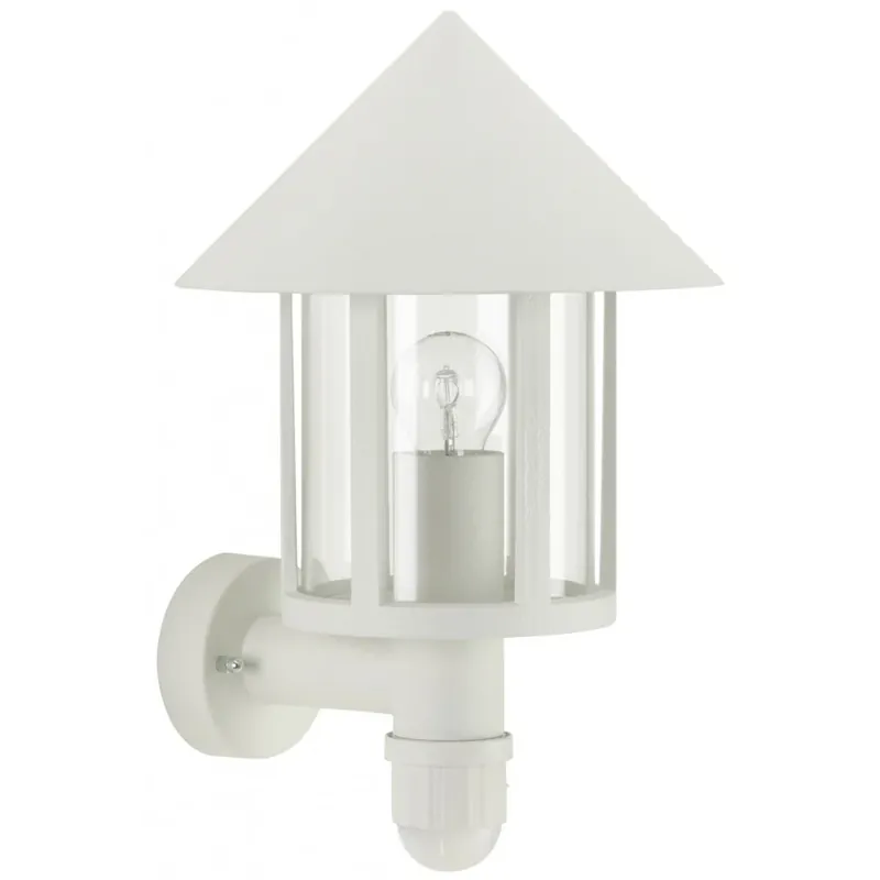 Ambachtelijk Albert 1825 Buiten muurverlichting Wit, 1-licht, Bewegingsmelder