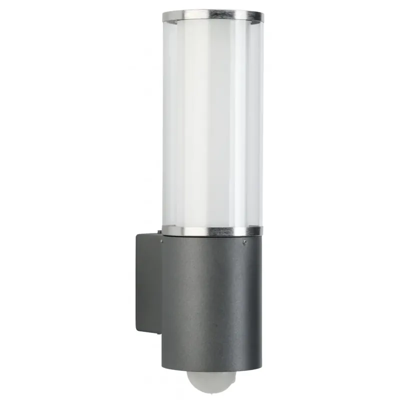 Tijdelijk Beschikbaar Albert 320 Buiten muurverlichting Antraciet, roestvrij staal, 1-licht, Bewegingsmelder