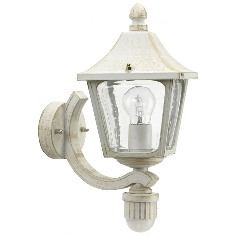 Koop Online Albert 1822 Buiten muurverlichting Goud, Wit, 1-licht, Bewegingsmelder