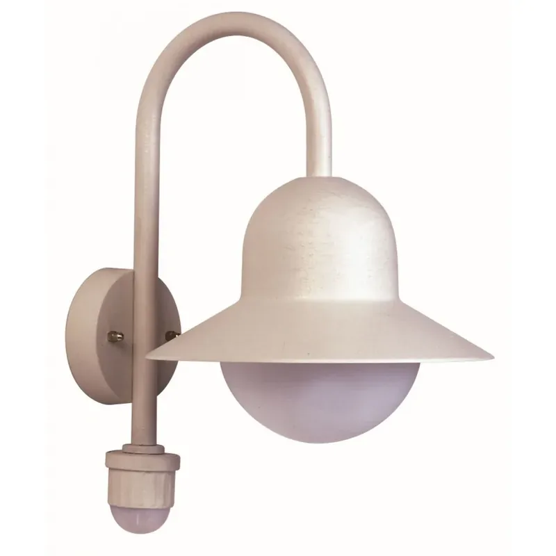 Trendy Albert 661 Buiten muurverlichting Wit, 1-licht, Bewegingsmelder
